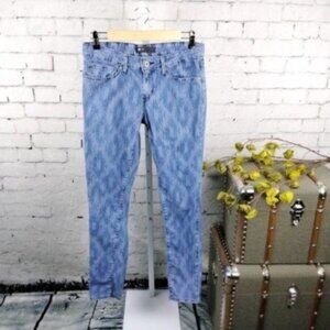 Levi's Southwestern Print Mid-rise Skinny Jeans Blue Size 29